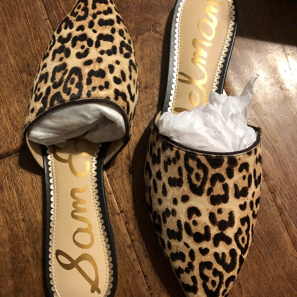 Sam Edelman leopard mules